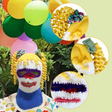 Maxbell Halloween Knitted Hat Prop Knitted Face Cover for New Year Festival Carnival