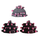 Maxbell Curler Wig Hat Funny Fashion Crochet Curler Hat for Cosplay Role Play Autumn grey