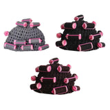 Maxbell Curler Wig Hat Funny Fashion Crochet Curler Hat for Cosplay Role Play Autumn grey