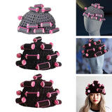 Maxbell Curler Wig Hat Funny Fashion Crochet Curler Hat for Cosplay Role Play Autumn grey