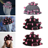 Maxbell Curler Wig Hat Funny Fashion Crochet Curler Hat for Cosplay Role Play Autumn grey