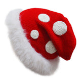 Maxbell Plush Knitted Hat Skin Friendly Comfortable Thick Stretch Soft Winter Beanie