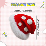 Maxbell Plush Knitted Hat Skin Friendly Comfortable Thick Stretch Soft Winter Beanie