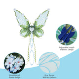 Maxbell Butterfly Wing Lightweight Fairy Wing for Fashion Show Role Playing Carnival Blue