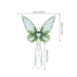 Maxbell Butterfly Wing Lightweight Fairy Wing for Fashion Show Role Playing Carnival Blue