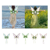 Maxbell Butterfly Wing Lightweight Fairy Wing for Fashion Show Role Playing Carnival Blue