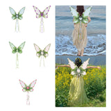 Maxbell Butterfly Wing Lightweight Fairy Wing for Fashion Show Role Playing Carnival Blue