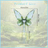 Maxbell Butterfly Wing Lightweight Fairy Wing for Fashion Show Role Playing Carnival Blue
