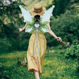 Maxbell Butterfly Wing Lightweight Fairy Wing for Fashion Show Role Playing Carnival Blue