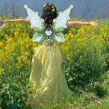 Maxbell Butterfly Wing Lightweight Fairy Wing for Fashion Show Role Playing Carnival Blue