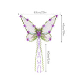 Maxbell Butterfly Wing Lightweight Fairy Wing for Fashion Show Role Playing Carnival Purple