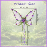 Maxbell Butterfly Wing Lightweight Fairy Wing for Fashion Show Role Playing Carnival Purple