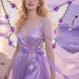 Maxbell Butterfly Wing Lightweight Fairy Wing for Fashion Show Role Playing Carnival Purple