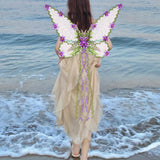 Maxbell Butterfly Wing Lightweight Fairy Wing for Fashion Show Role Playing Carnival Purple