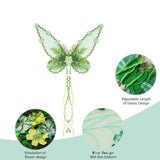 Maxbell Butterfly Wing Lightweight Fairy Wing for Fashion Show Role Playing Carnival Green