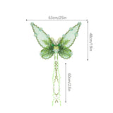 Maxbell Butterfly Wing Lightweight Fairy Wing for Fashion Show Role Playing Carnival Green