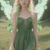 Maxbell Butterfly Wing Lightweight Fairy Wing for Fashion Show Role Playing Carnival Green
