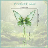 Maxbell Butterfly Wing Lightweight Fairy Wing for Fashion Show Role Playing Carnival Green