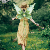 Maxbell Butterfly Wing Lightweight Fairy Wing for Fashion Show Role Playing Carnival Green