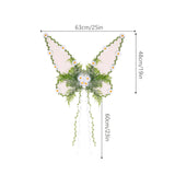 Maxbell Butterfly Wing Lightweight Fairy Wing for Fashion Show Role Playing Carnival White