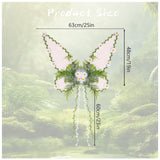 Maxbell Butterfly Wing Lightweight Fairy Wing for Fashion Show Role Playing Carnival White