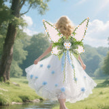 Maxbell Butterfly Wing Lightweight Fairy Wing for Fashion Show Role Playing Carnival White