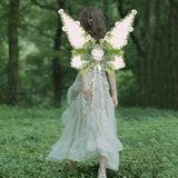 Maxbell Butterfly Wing Lightweight Fairy Wing for Fashion Show Role Playing Carnival White