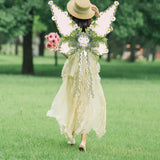 Maxbell Butterfly Wing Lightweight Fairy Wing for Fashion Show Role Playing Carnival White