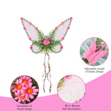 Maxbell Butterfly Wing Lightweight Fairy Wing for Fashion Show Role Playing Carnival Pink