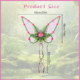 Maxbell Butterfly Wing Lightweight Fairy Wing for Fashion Show Role Playing Carnival Pink