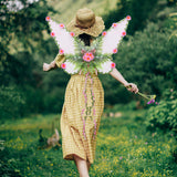 Maxbell Butterfly Wing Lightweight Fairy Wing for Fashion Show Role Playing Carnival Pink
