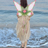 Maxbell Butterfly Wing Lightweight Fairy Wing for Fashion Show Role Playing Carnival Pink
