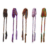 Maxbell Women's Boho Hair Band Cute Head Kerchief for Girls Teens Outdoor Activities dark brown