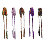 Maxbell Women's Boho Hair Band Cute Head Kerchief for Girls Teens Outdoor Activities dark brown