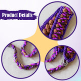 Maxbell Women's Boho Hair Band Cute Head Kerchief for Girls Teens Outdoor Activities purple