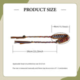 Maxbell Women's Boho Hair Band Cute Head Kerchief for Girls Teens Outdoor Activities orange