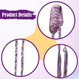 Maxbell Women's Boho Hair Band Cute Head Kerchief for Girls Teens Outdoor Activities light purple