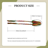 Maxbell Women's Boho Hair Band Cute Head Kerchief for Girls Teens Outdoor Activities green