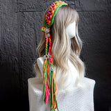 Maxbell Women's Boho Hair Band Cute Head Kerchief for Girls Teens Outdoor Activities green