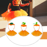Maxbell Halloween Pumpkin Headband with Tutu Skirt Orange for Costume Party
