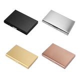 Maxbell RFID Credit Card Holder Carrier Metal Wallet Professional Business Card Case Black