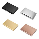 Maxbell RFID Credit Card Holder Carrier Metal Wallet Professional Business Card Case Black