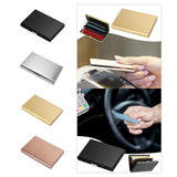 Maxbell RFID Credit Card Holder Carrier Metal Wallet Professional Business Card Case Black