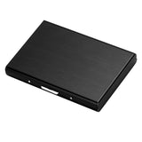 Maxbell RFID Credit Card Holder Carrier Metal Wallet Professional Business Card Case Black