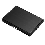 Maxbell RFID Credit Card Holder Carrier Metal Wallet Professional Business Card Case Black