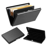 Maxbell RFID Credit Card Holder Carrier Metal Wallet Professional Business Card Case Black