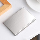 Maxbell RFID Credit Card Holder Carrier Metal Wallet Professional Business Card Case Silver