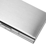 Maxbell RFID Credit Card Holder Carrier Metal Wallet Professional Business Card Case Silver