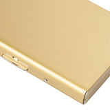 Maxbell RFID Credit Card Holder Carrier Metal Wallet Professional Business Card Case Gold