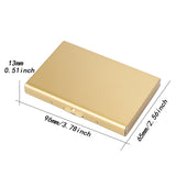 Maxbell RFID Credit Card Holder Carrier Metal Wallet Professional Business Card Case Gold
